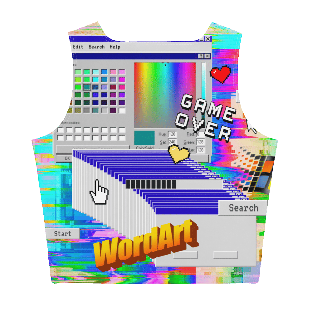 Windows 95 Crop tee