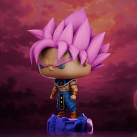Image 2 of GOD OF DESTRUCTION GOKU ROSE DRAGON BALL SUPER CUSTOM FUNKO POP