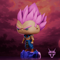 Image 2 of GOD OF DESTRUCTION VEGETA BLACK ROSE DRAGON BALL SUPER CUSTOM FUNKO POP