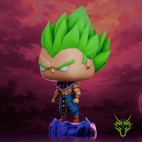 Image 2 of GOD OF DESTRUCTION VEGETA LSSJ DRAGON BALL SUPER CUSTOM FUNKO POP