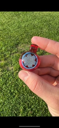 Image of Large round  flower of life pendant 