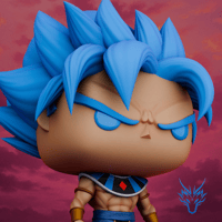 Image 3 of GOD OF DESTRUCTION GOKU SSGSS DRAGON BALL SUPER CUSTOM FUNKO POP
