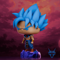 Image 2 of GOD OF DESTRUCTION GOKU SSGSS DRAGON BALL SUPER CUSTOM FUNKO POP