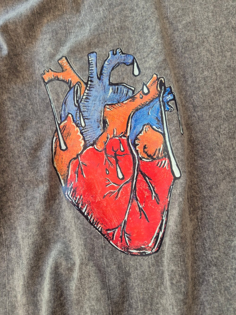 Heart Design T-shirt with Original Art