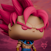 Image 3 of GOD OF DESTRUCTION GOKU SSG DRAGON BALL SUPER CUSTOM FUNKO POP