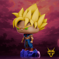 Image 2 of GOD OF DESTRUCTION GOKU SSJ DRAGON BALL SUPER CUSTOM FUNKO POP