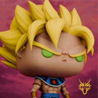 Image 3 of GOD OF DESTRUCTION GOKU SSJ DRAGON BALL SUPER CUSTOM FUNKO POP