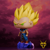 Image 2 of GOD OF DESTRUCTION VEGETA SSJ DRAGON BALL SUPER CUSTOM FUNKO POP