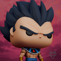 Image 3 of GOD OF DESTRUCTION VEGETA DRAGON BALL SUPER CUSTOM FUNKO POP