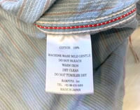 Image 8 of Momotaro Jeans striped cotton work shirt, made in Japan, size 40 (fits M)