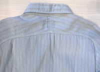 Image 6 of Momotaro Jeans striped cotton work shirt, made in Japan, size 40 (fits M)