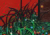 Image 3 of 'Secret Garden' - Acrylic on Canvas Panel, 8x8 Framed