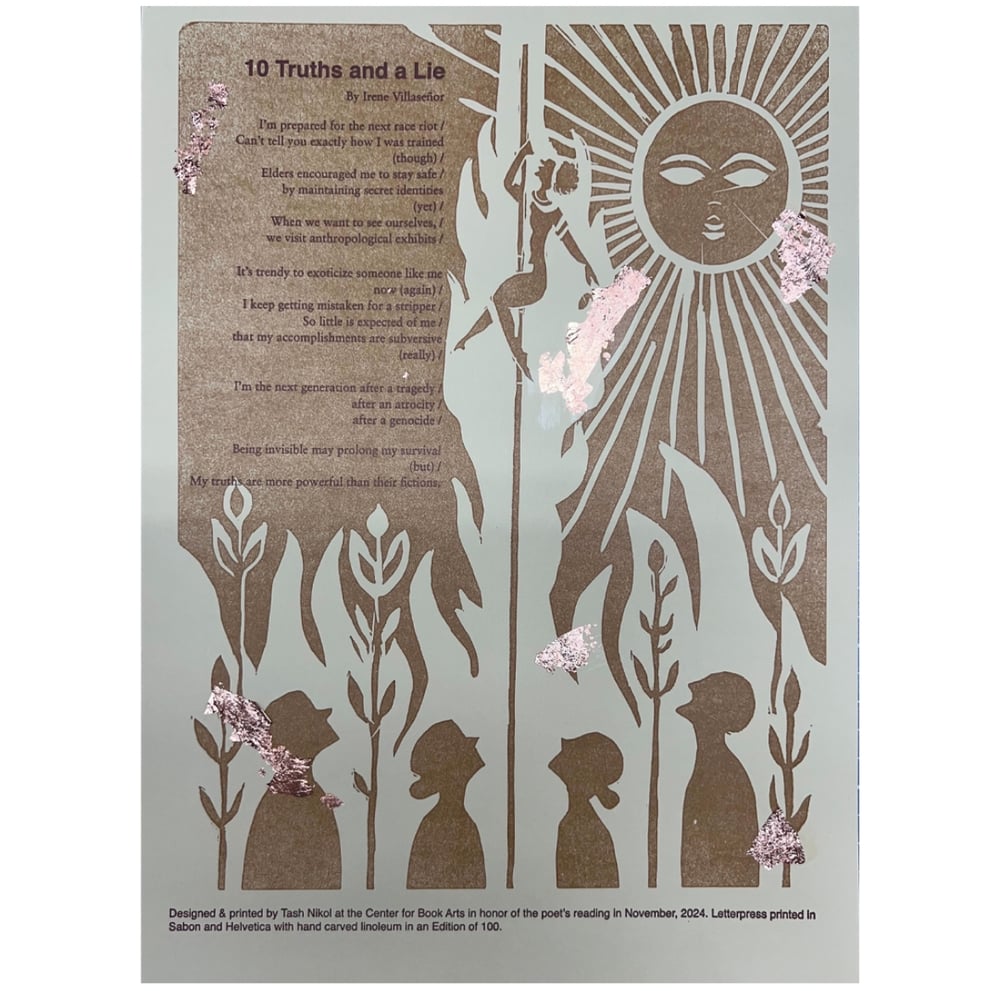 Image of 10 Truths and a Lie Broadside