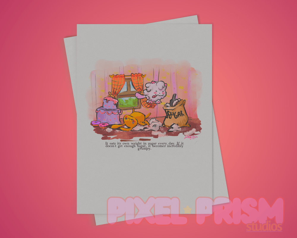 Image of Swirlix's Story | Original Art Print | Pokedex Series