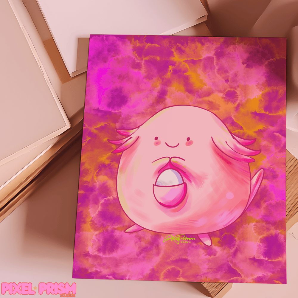 Image of Chansey | Pokemon Original Art Print