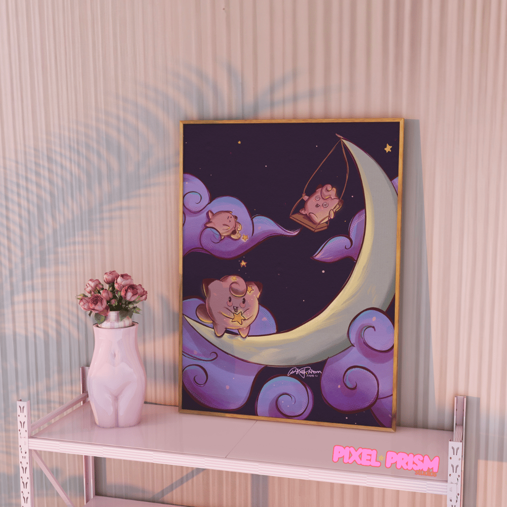 Image of The Moon Cult | Clefairy Original Art Print