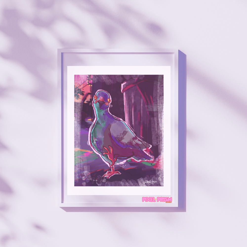 Image of Street Food | Pigeon Original Art Print
