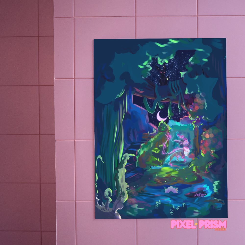Image of The Transformation | Eeveelutions Original Art Print