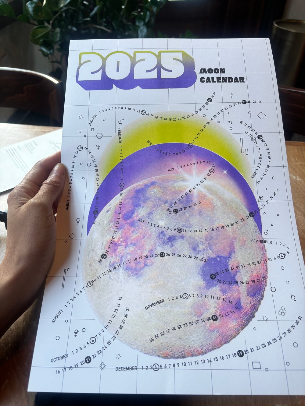 Image of 2025 Moon Calendar