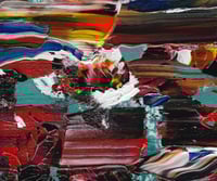 Image 3 of 'Intimacy' - Abstract Palette Knife Acrylic on Canvas Panel, 8x8 Framed