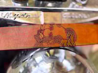 Image 2 of Original Tom Fugle Signed Unicorn Leather Belt 