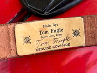 Image 7 of Original Tom Fugle Signed Unicorn Leather Belt 