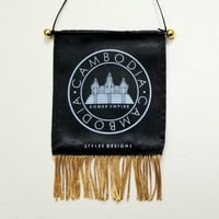 Image 2 of Cambodia, rearview mirror flag