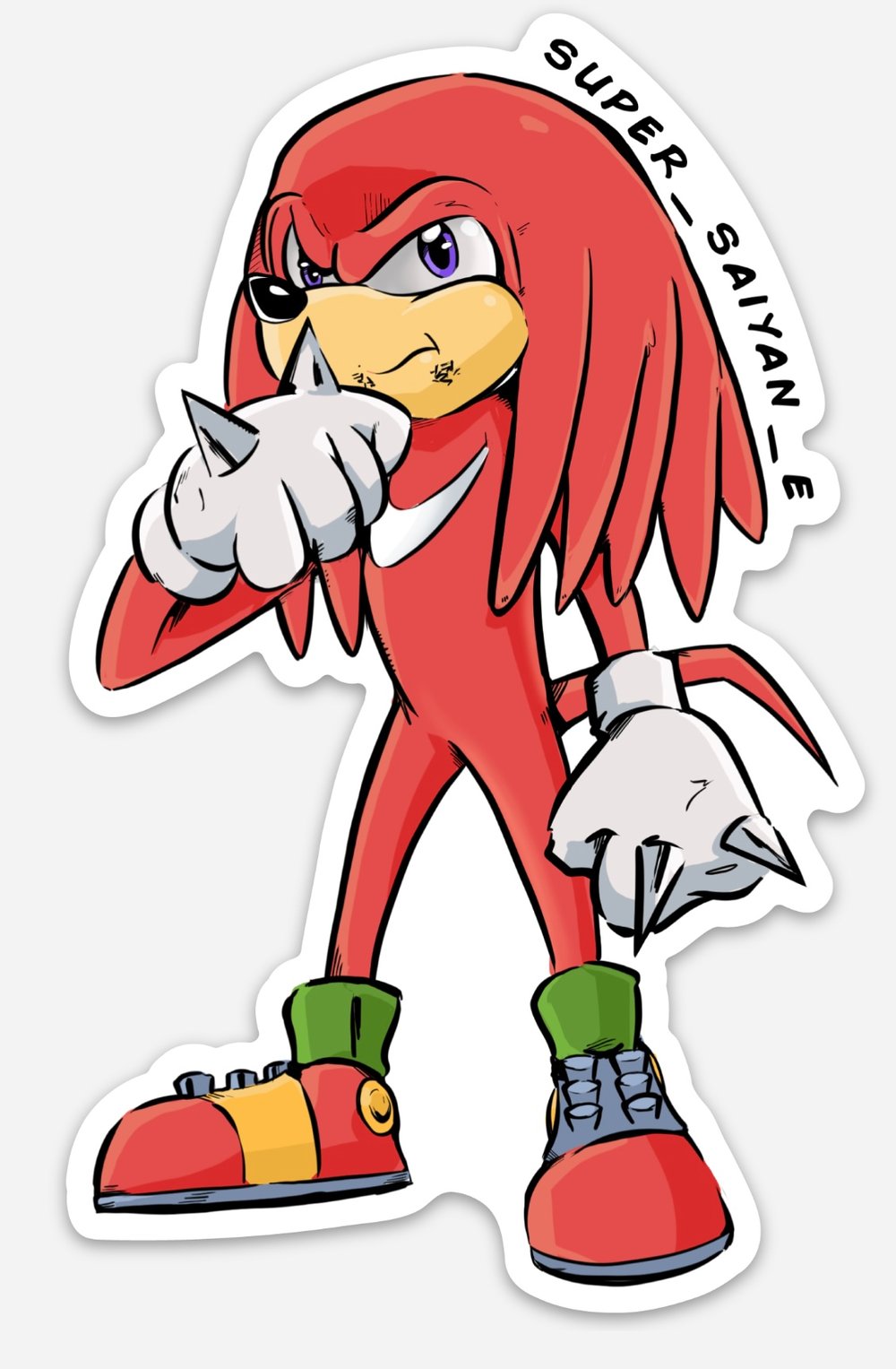 Knuckles Sticker