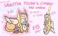 Image 1 of SKWIFFIN CHARM & THROW PILLOW (PRE-ORDER!!)