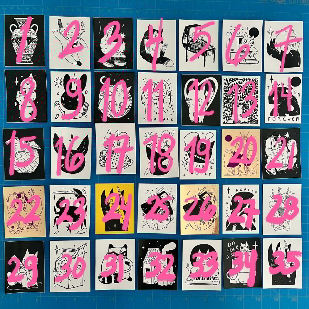 Image of Single Color Sticker Set 1
