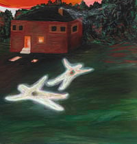 Image 3 of 'Cabin Fever' - Glowing Shadows Acrylic on Canvas Panel, 8x8 Framed
