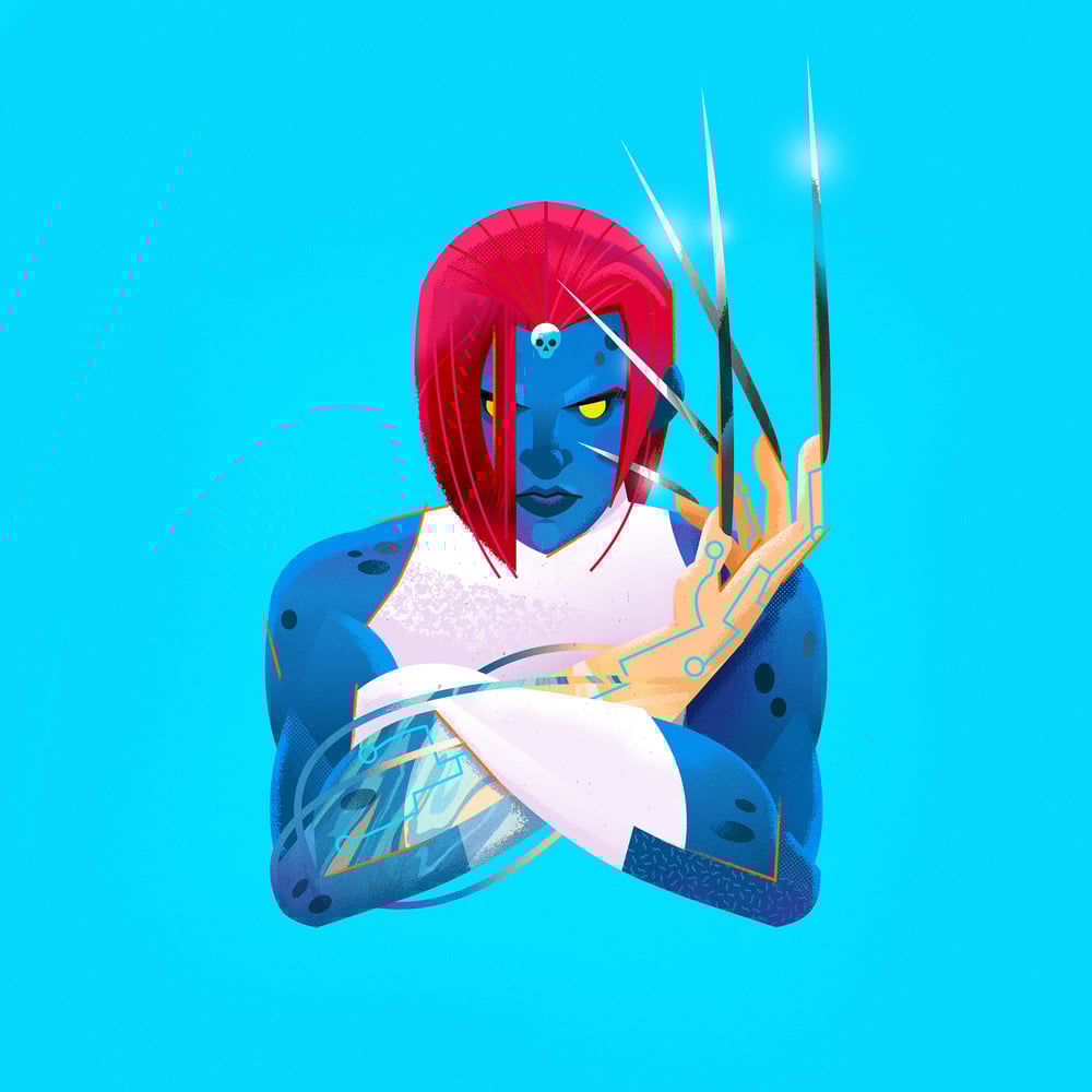Portrait of Magneto - Prints and Magnets / Portrait of Mystique