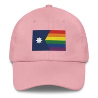 Image 10 of Minnesota Rainbow Pride Flag (6 Stripe) Dad hat