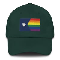 Image 11 of Minnesota Rainbow Pride Flag (6 Stripe) Dad hat