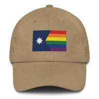 Image 12 of Minnesota Rainbow Pride Flag (6 Stripe) Dad hat