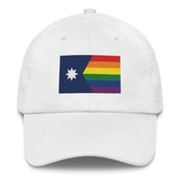 Image 14 of Minnesota Rainbow Pride Flag (6 Stripe) Dad hat
