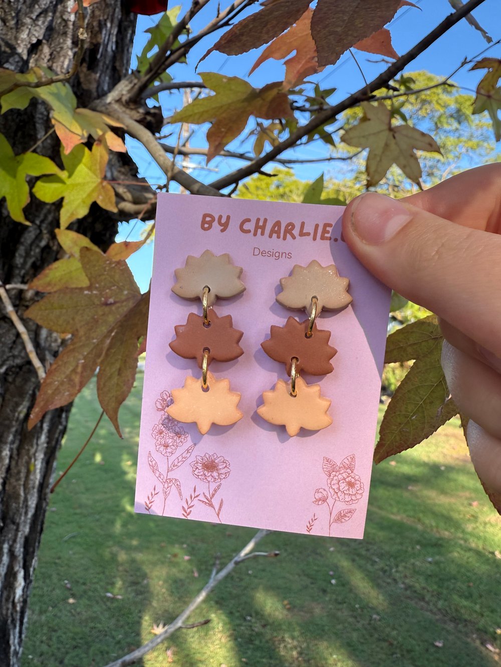 Image of Autumn leaf Dangles 