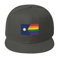 Image 11 of Minnesota Rainbow Pride Flag (6 Stripe) Ballcap