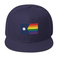Image 17 of Minnesota Rainbow Pride Flag (6 Stripe) Ballcap