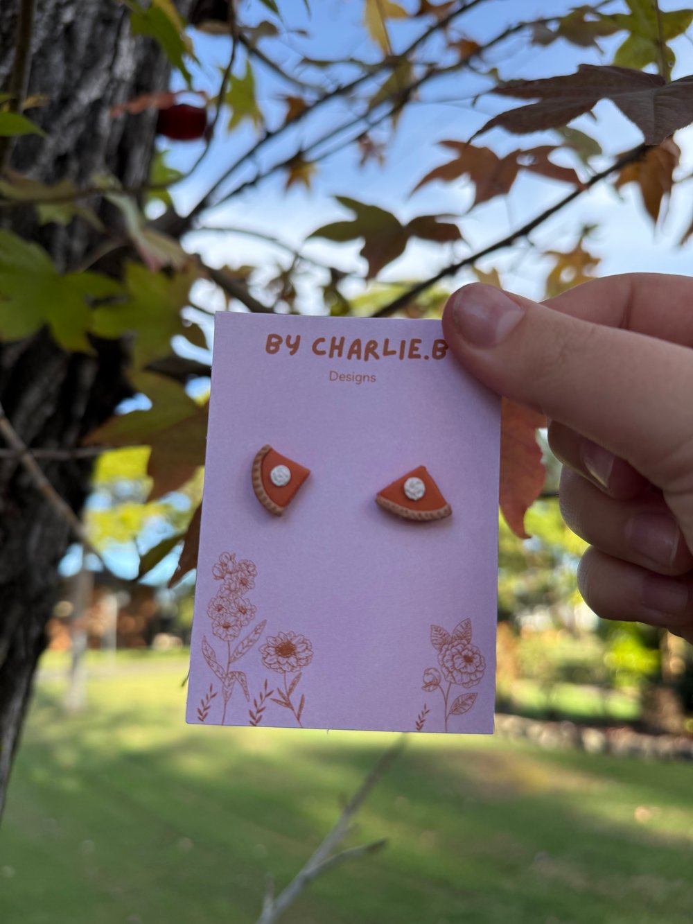 Image of Pumpkin pie studs