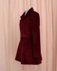 Image 7 of Cropped Phuncle Jacket- Burgundy