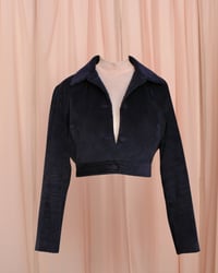 Image 10 of Cropped Phuncle Jacket - Navy
