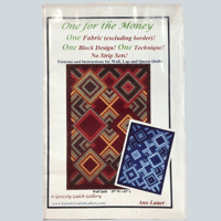 Image 1 of ONE FOR THE MONEY Quilt Pattern 47' x 60" by Ann Lauer of Grizzly Gulch Gallery