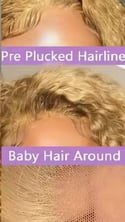 Honey blonde Deep Wave Wig