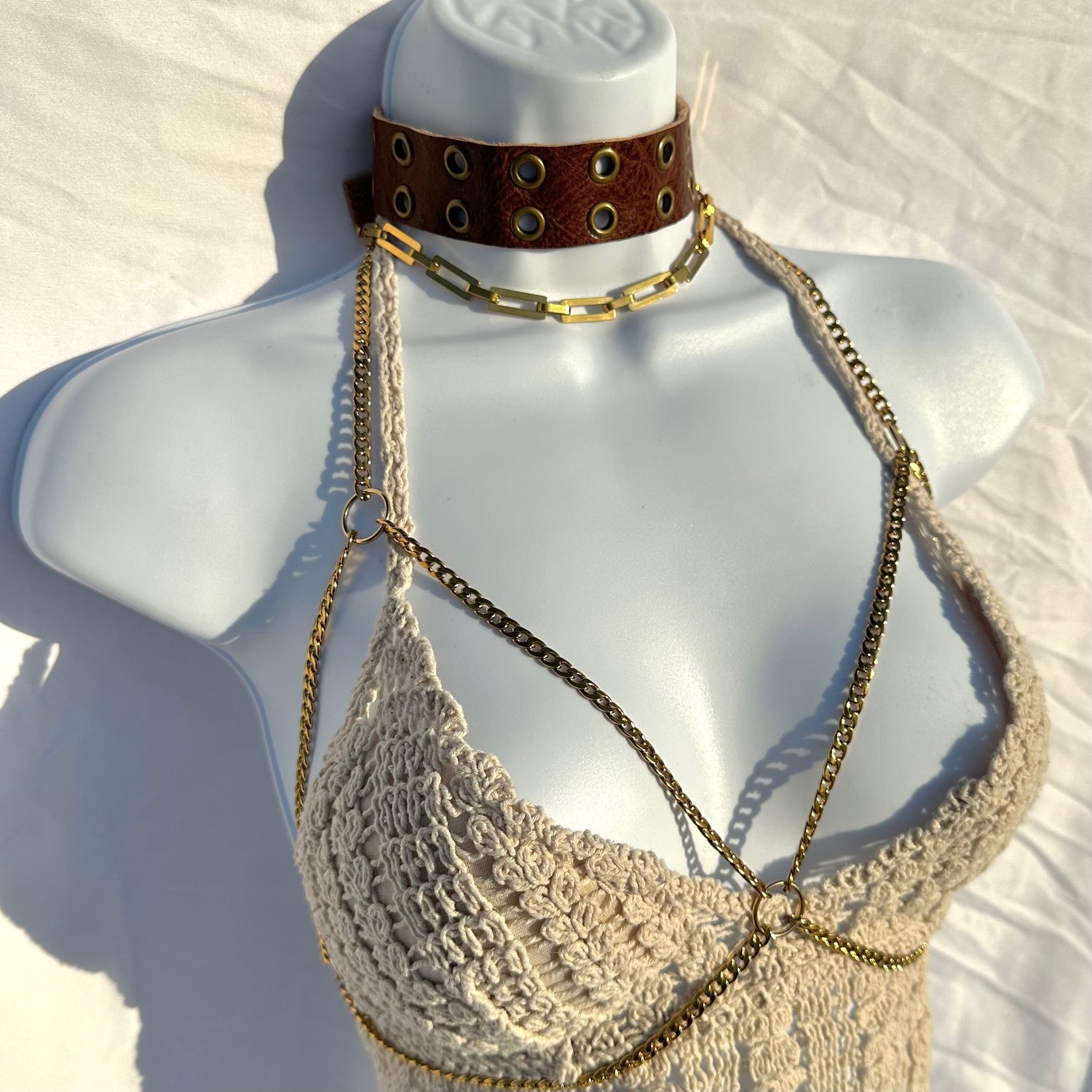 Image of Golden Girl Chain Harness Set