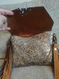 Image 3 of Barca Bag -Gold Tan Leopard style wear as cross body or on waist 