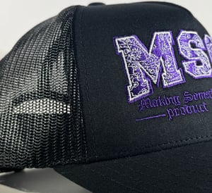 Image of Bandana Logo Black/Purple Trucker