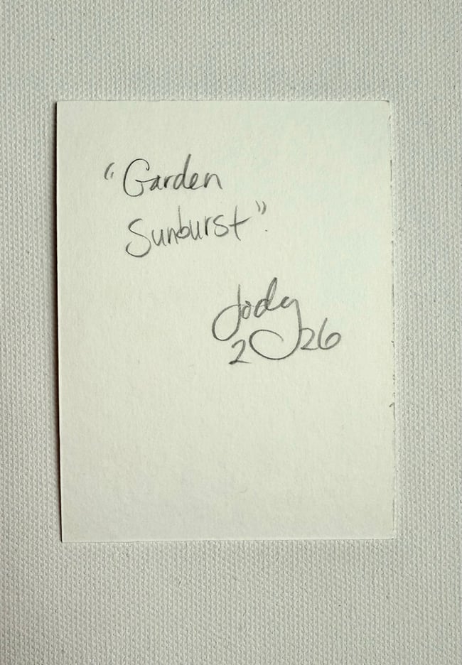 Garden Sunburst ☀️ Original mini painting