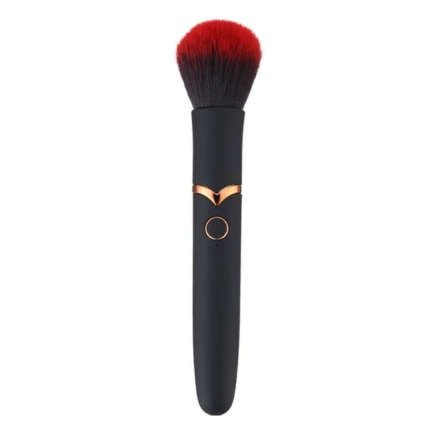 Image of BLACK Electric Vibrator Makeup Brush Powder Foundation Blending Blush 10 Speed