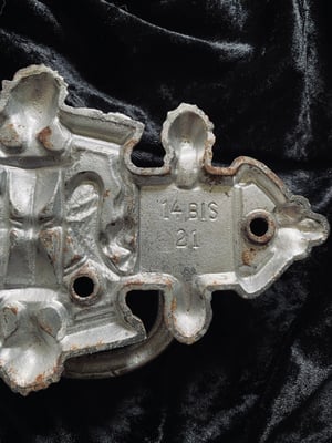 Image of Grandes poignées de cercueil "sablier ailé" // début 1900